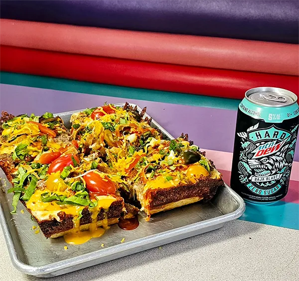 Angry pete's closeup pizza