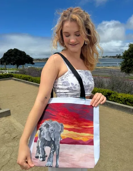 Elephant tote bag