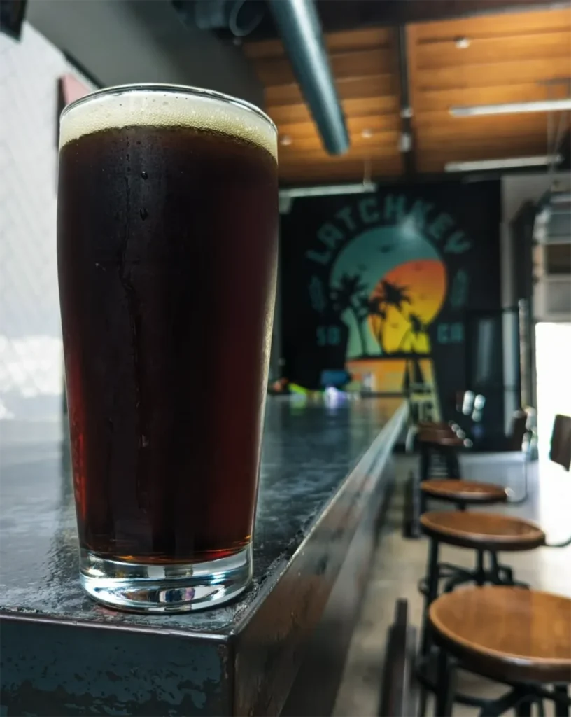 Latchkey Brewery Beer Closeup