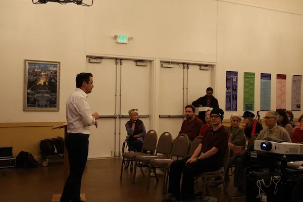 Raul Campillo Town Hall crowd