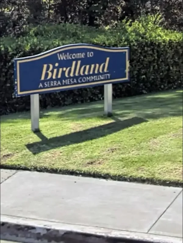 Birdland sign