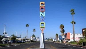 Convoy district sign san diego california