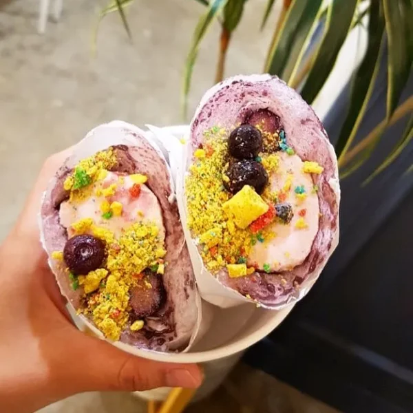 Cotton candy burrito