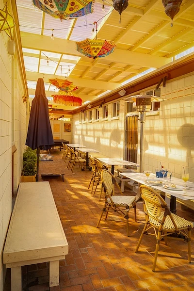 Outdoor eating area