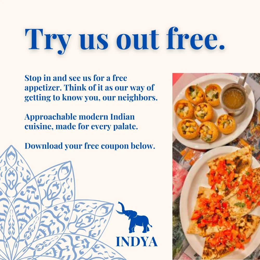 Try a free appetizer. on us. (1000 x 1000 px)