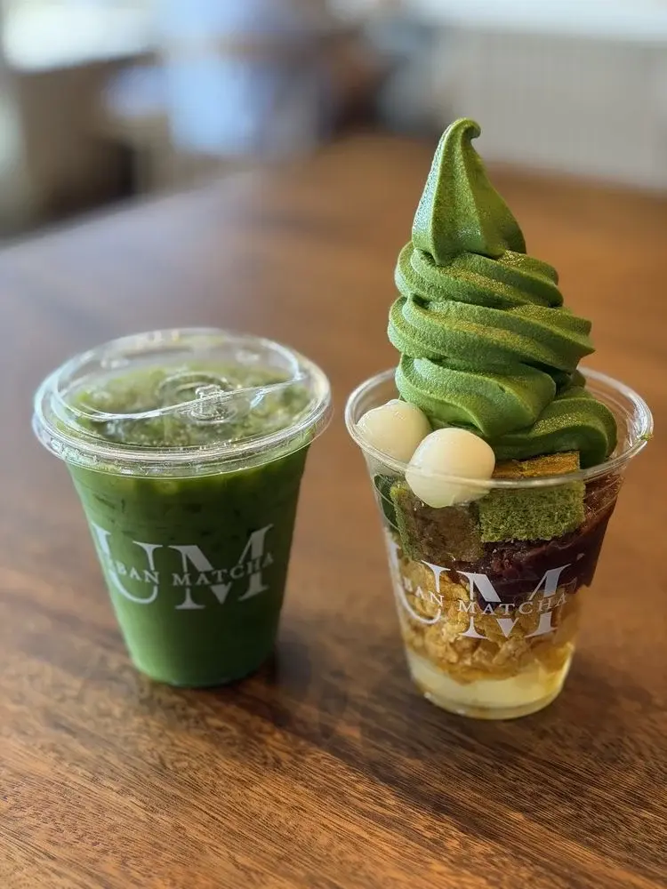 Urban matcha drinks